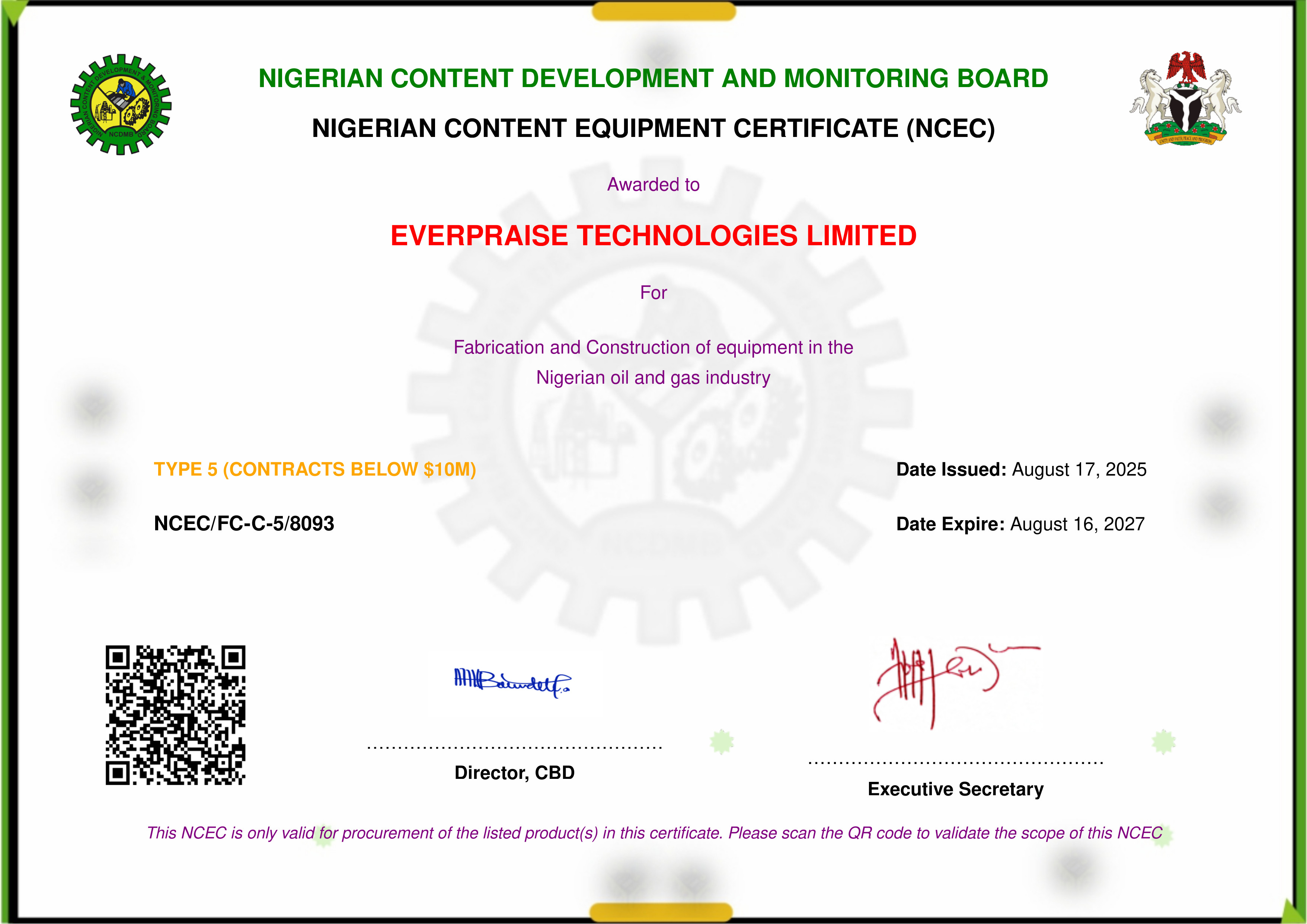 Everpraise ISO 9001:2015